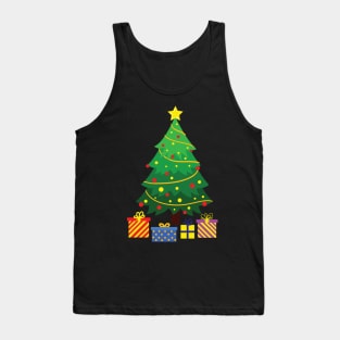 Christmas tree with star topper Tank Top